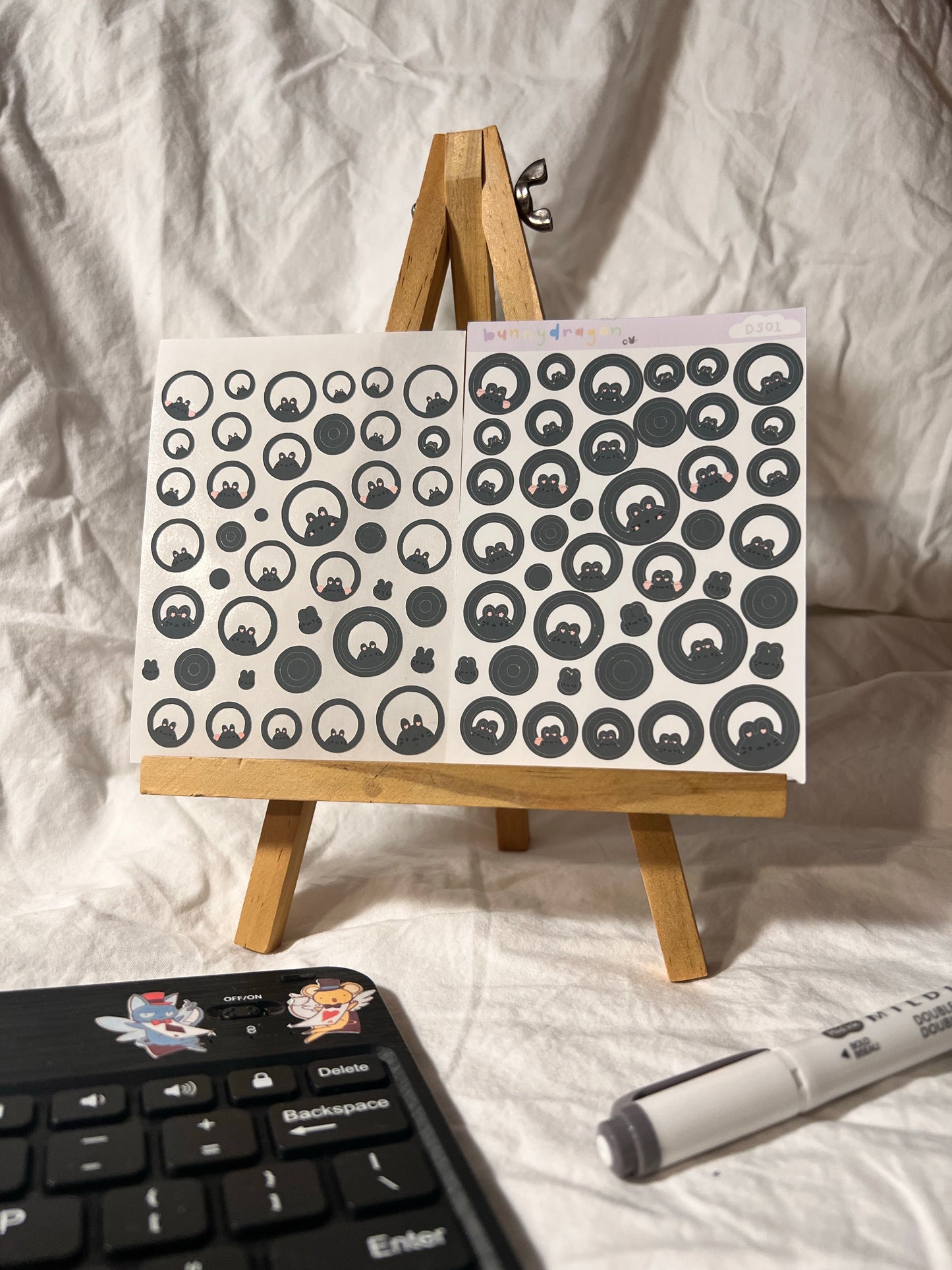 black circle bunnies