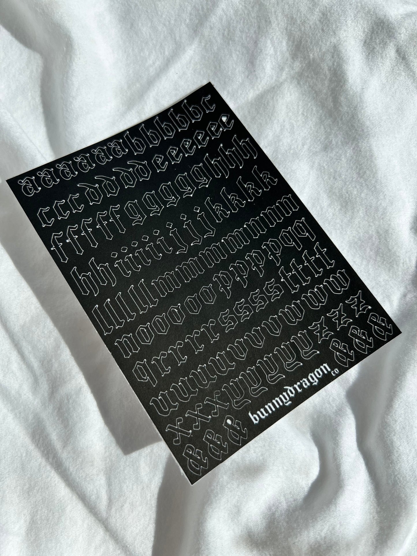 goth vibes lettering