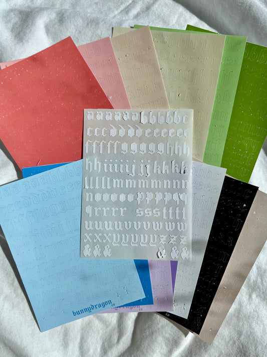 goth vibes lettering